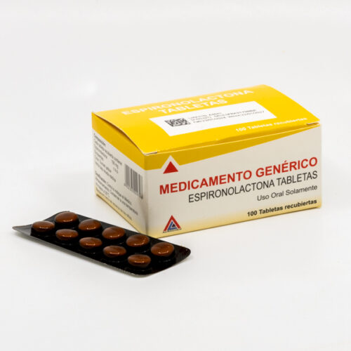 Espironolactona 100 mg Tabletas Recubiertas
