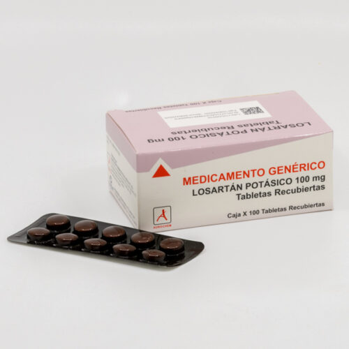 Losartán Potásico 100 mg Tabletas Recubiertas