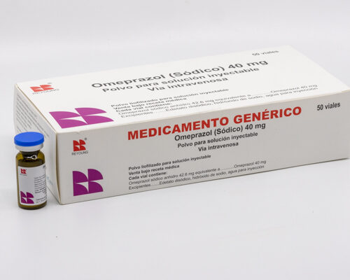 Omeprazol Sódico 40 mg Polvo para Solución Inyectable