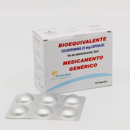 Ciclosporina Cápsula 25 mg